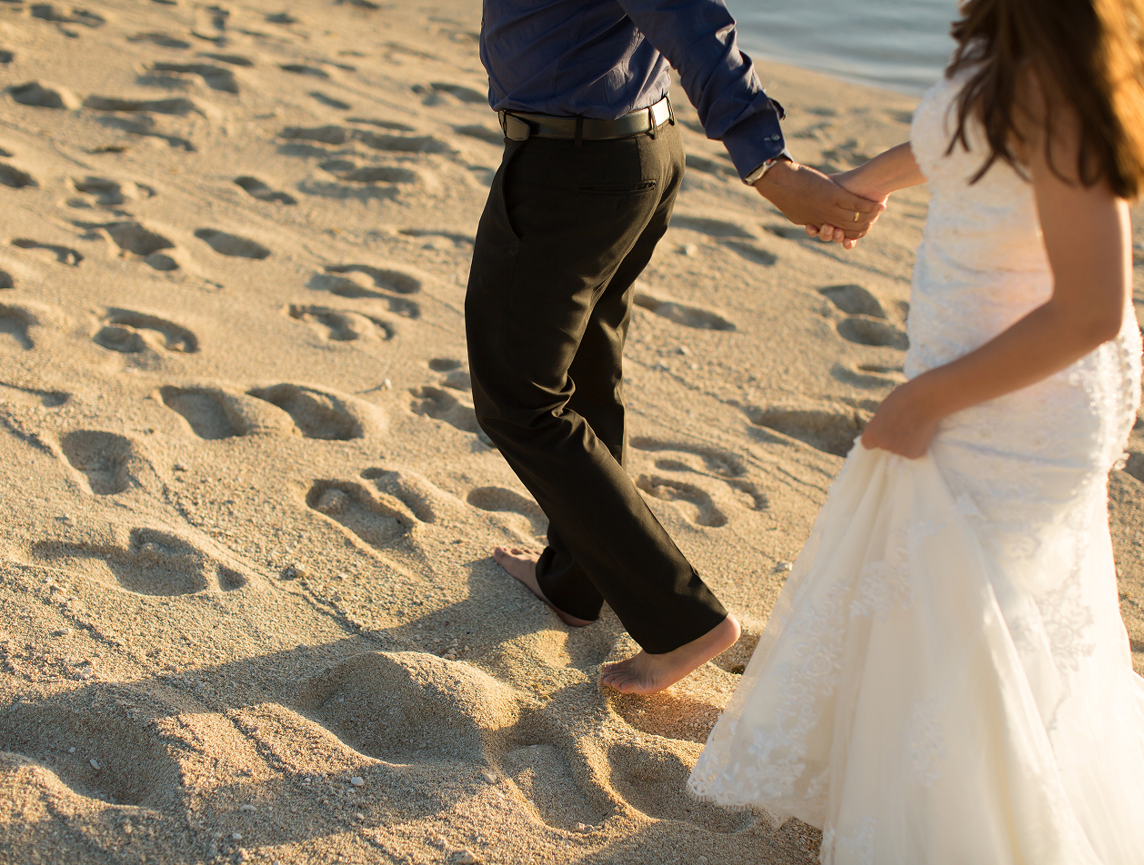 married couple on the beach